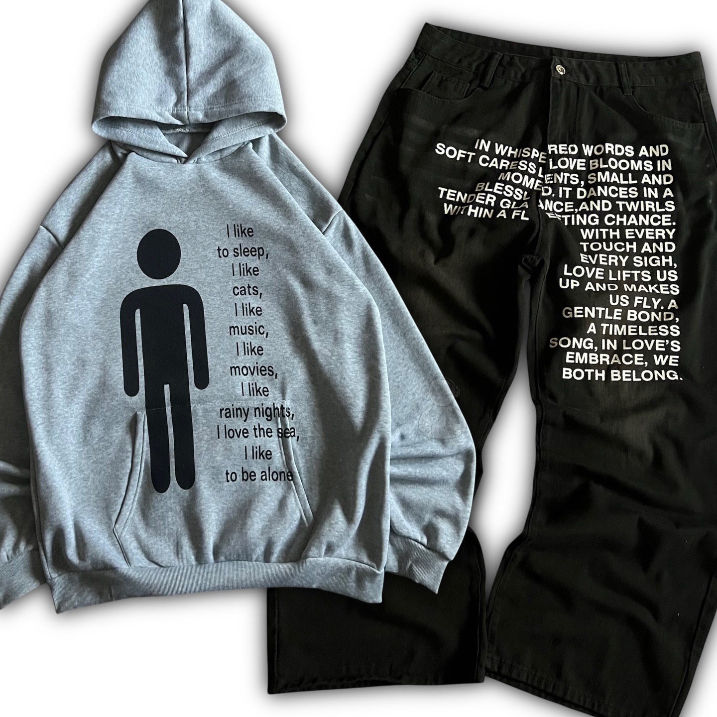 Street Fashion Men - American Pattern Letter Jeans Y2K Men