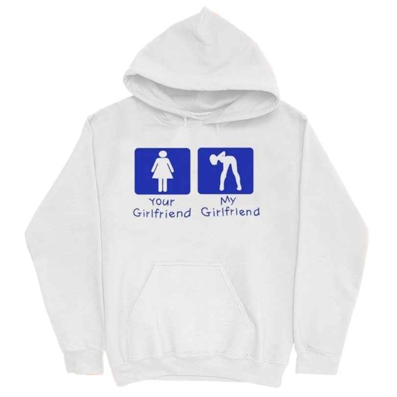 Street Fashion Vs High Fashion - Your Girl Vs My Girl Hoodie