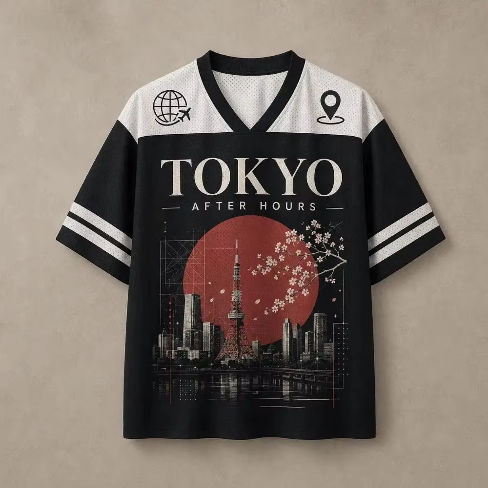 Street Fashion In Tokyo - Harajuku Tokyo Red Moon Patte 3D