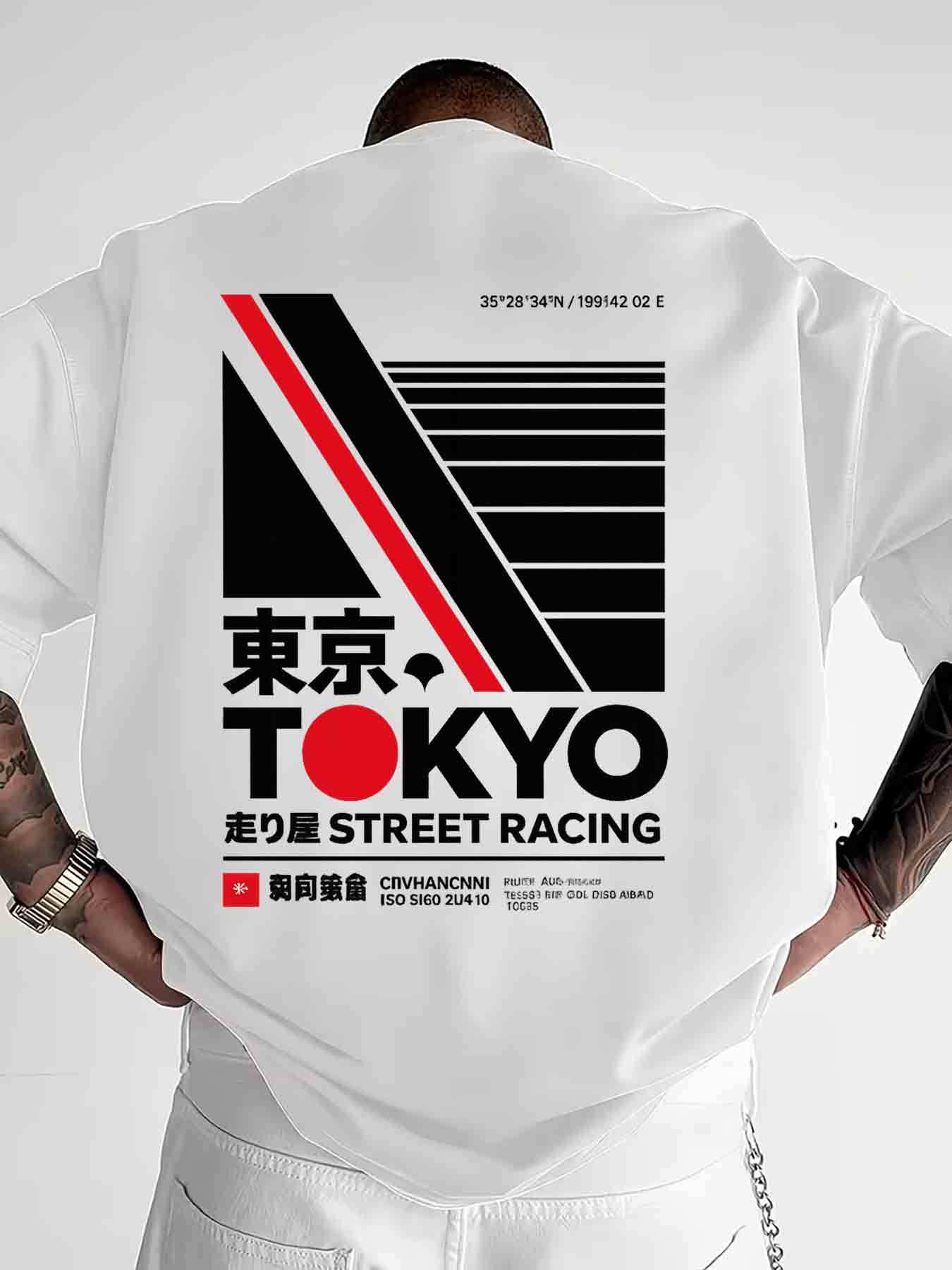Street Fashion In Tokyo - Japanese Tokyo Street StylePrint Tee Y2K