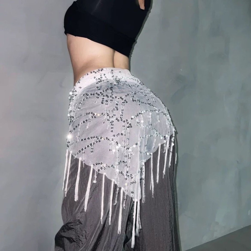 Street Fashion Thailand - Fashion Sequins Belly Dance Belt Jazz