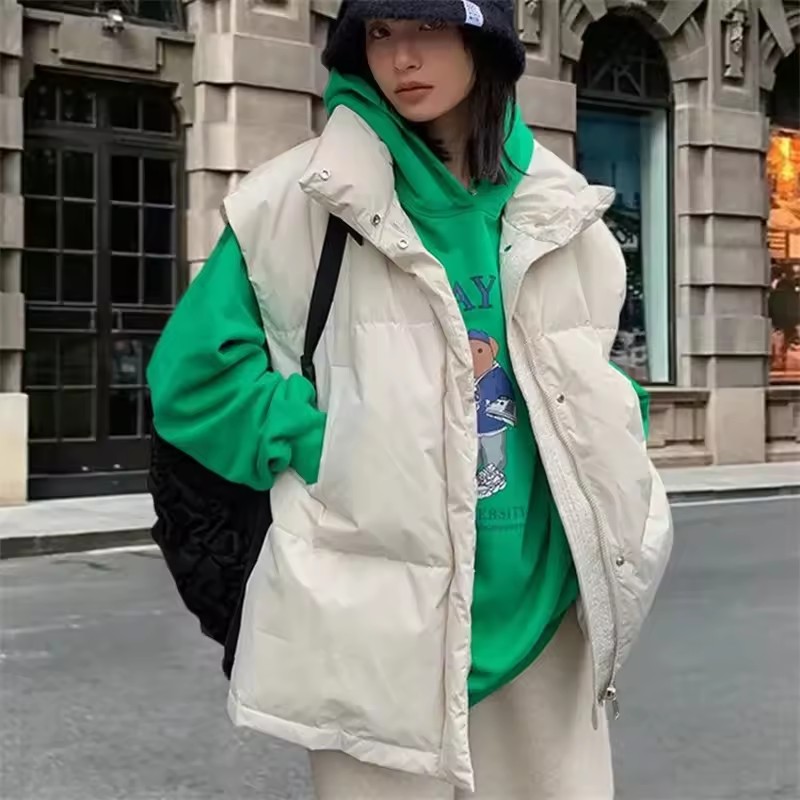 Puffer Vest Padded - 2025 New Korean Winter Vest Jackets