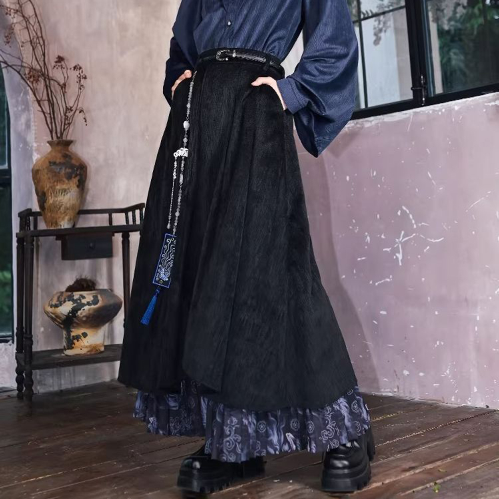 Street Fashion In Chinese - 2026 Summer New Unisex Patchwork Skirt