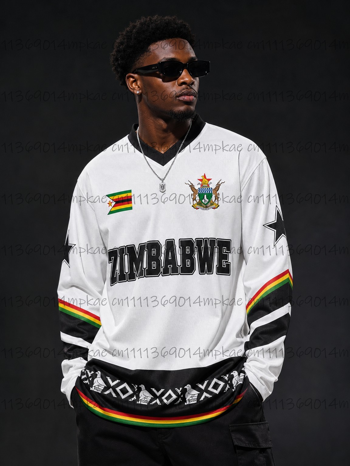 Street Fashion Men - Autumn Zimbabwe Ethnic Street Style Printed