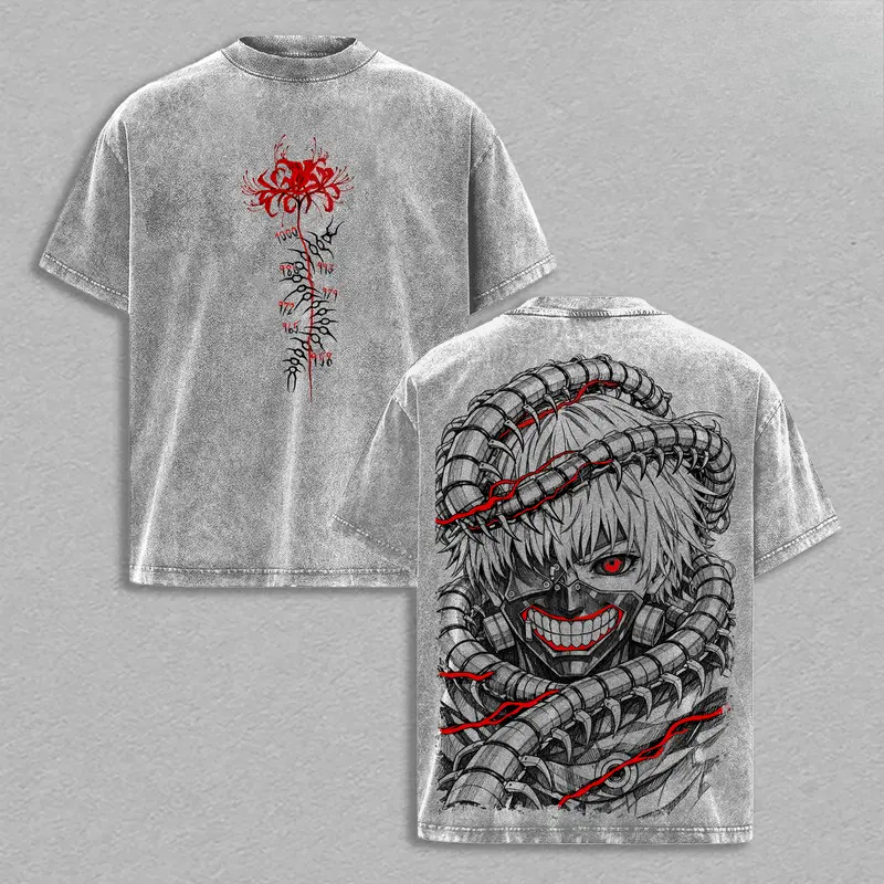 Street Fashion In Tokyo - Manga Kaneki Ken Retro T Shirt
