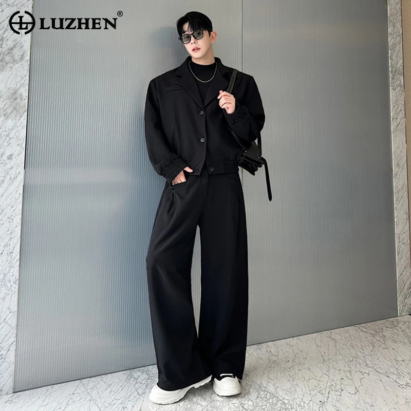 LUZHEN Spring Blazer Neck Casu - Street Fashion Jacket review and price