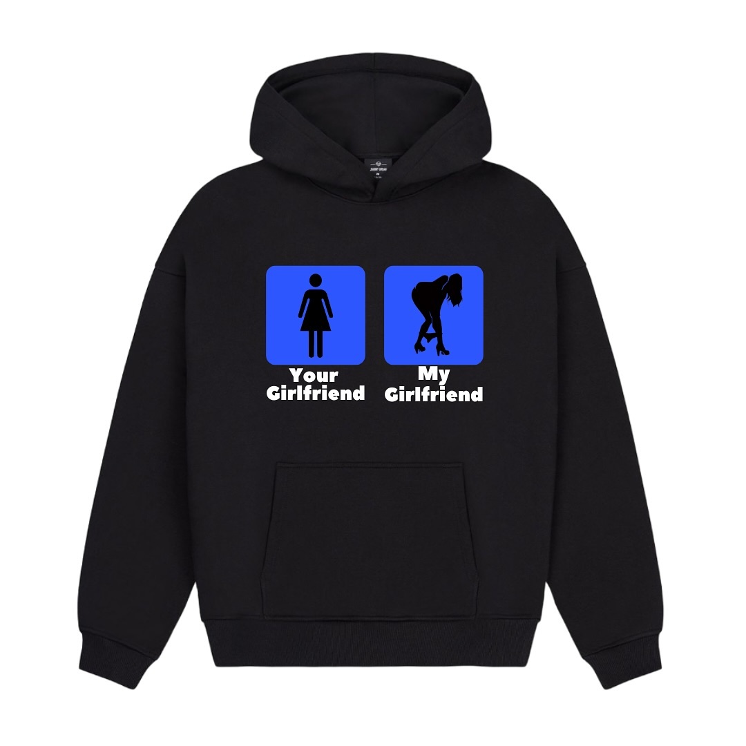 Your Girl Vs My Girl Hoodie Fa - Street Fashion Vs High Fashion review and price