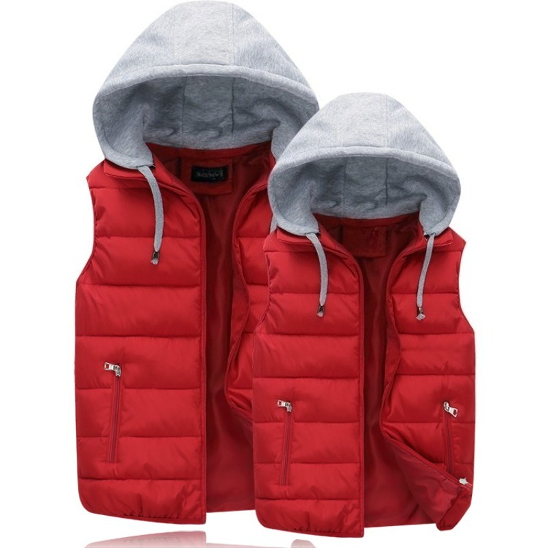 Down Cotton Padded Jacket Hooo - Puffer Vest Padded review and price