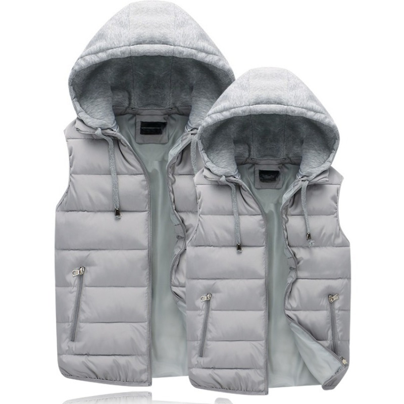 Down Cotton Padded Jacket Hooo - Puffer Vest Padded review and price