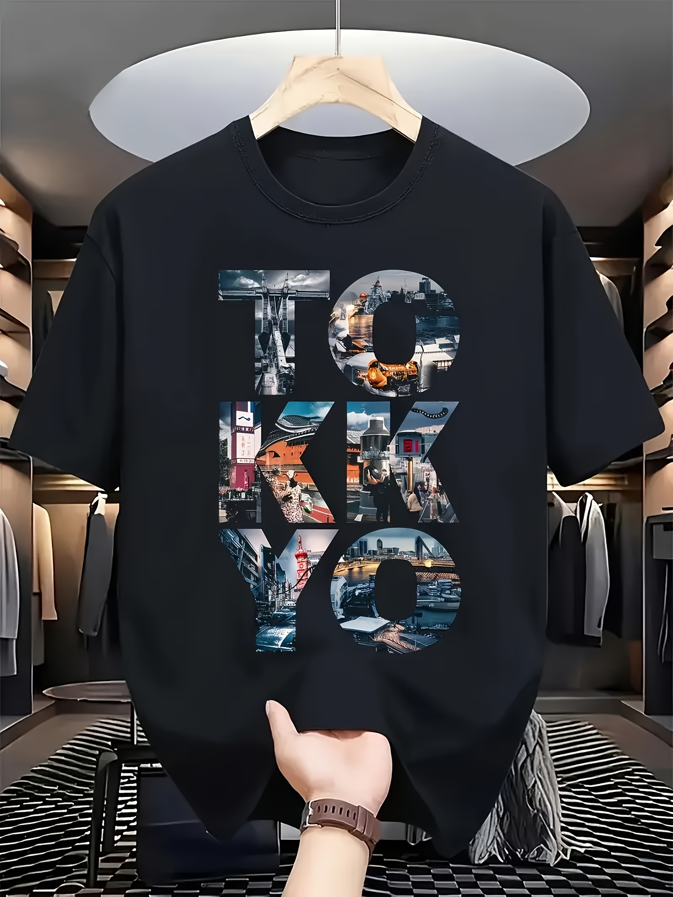Trendy Men's Black Graphic T-S - Street Fashion In Tokyo review and price