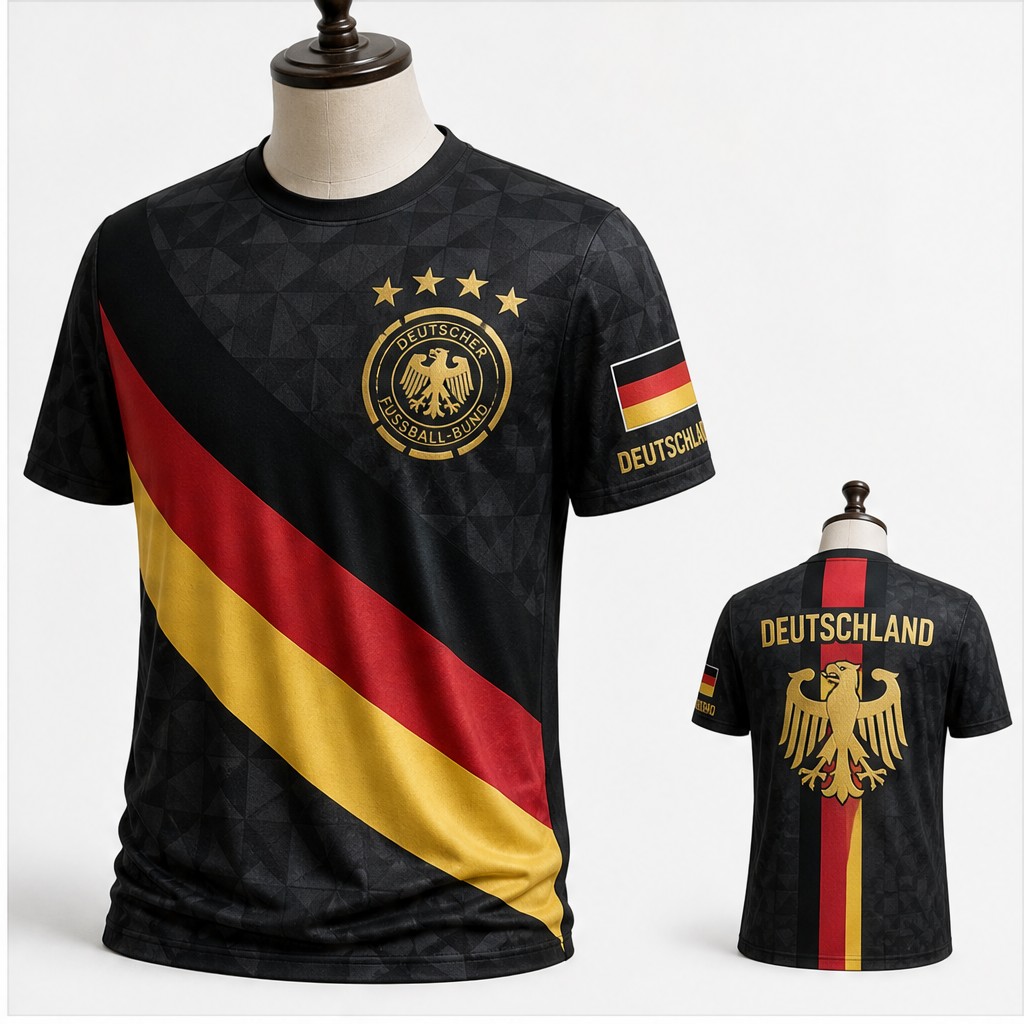Mens Germany Round Neck T Shir - Street Fashion Germany review and price