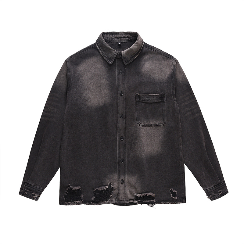 Men's High Street Ripped Jeans - Street Fashion Jacket review and price