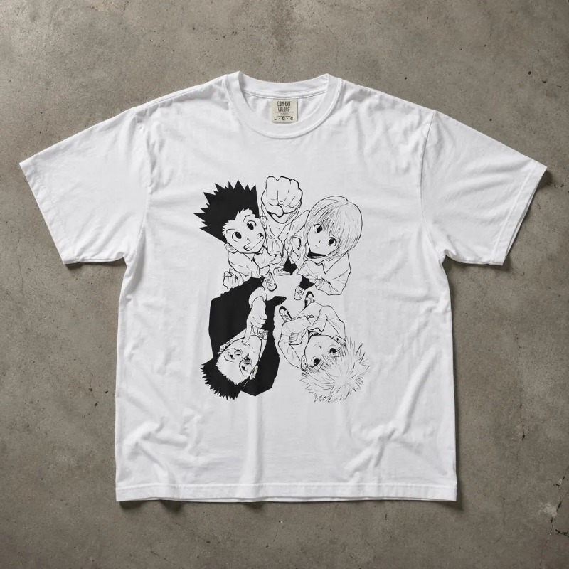 HxH T-shirt, Retro Street Styl - Street Fashion Japan review and price