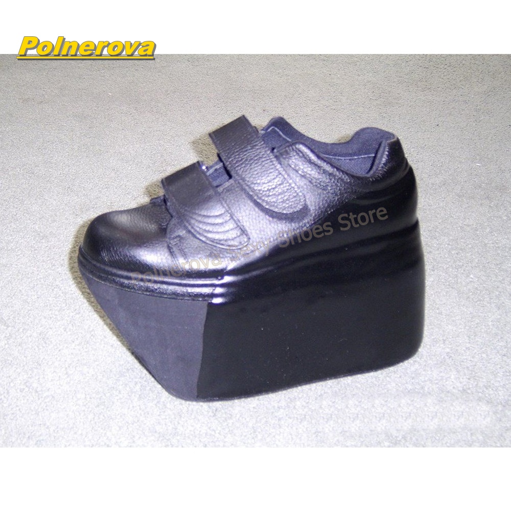 Hook and Loop Matte Wedge Plat - Street Fashion In Japanese review and price