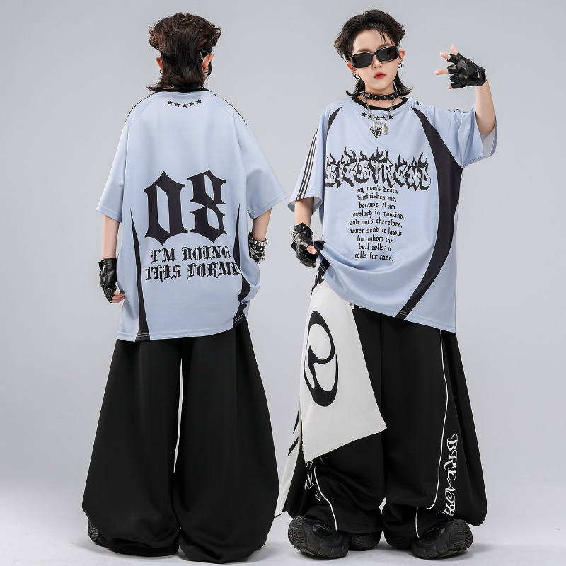 Hip Hop K-pop Red T Shirt Bagg - Street Fashion Show review and price