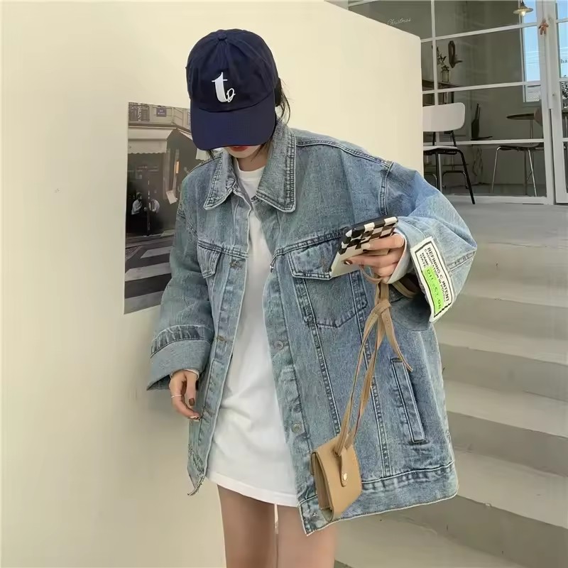 2025 New Fashion Denim Jacket  - Korean Street Fashion Female review and price