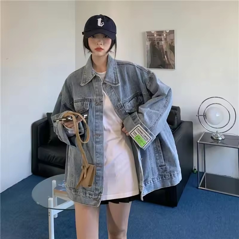 2025 New Fashion Denim Jacket  - Korean Street Fashion Female review and price
