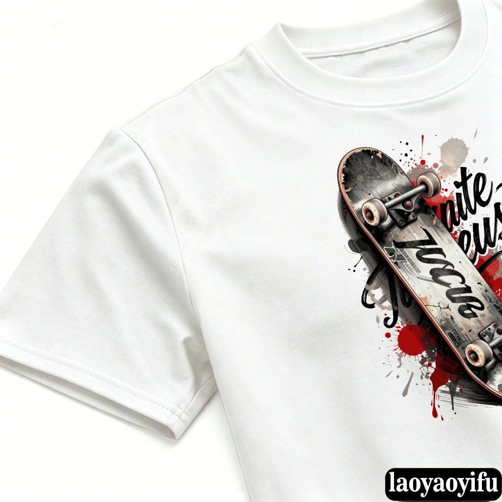 Skateboard Red Splatter Letter - Street Fashion Culture review and price