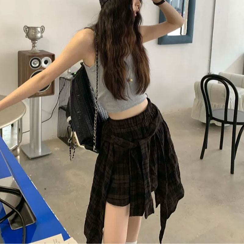 Fashion Irregular Vintage Plai - Korean Street Fashion Female review and price