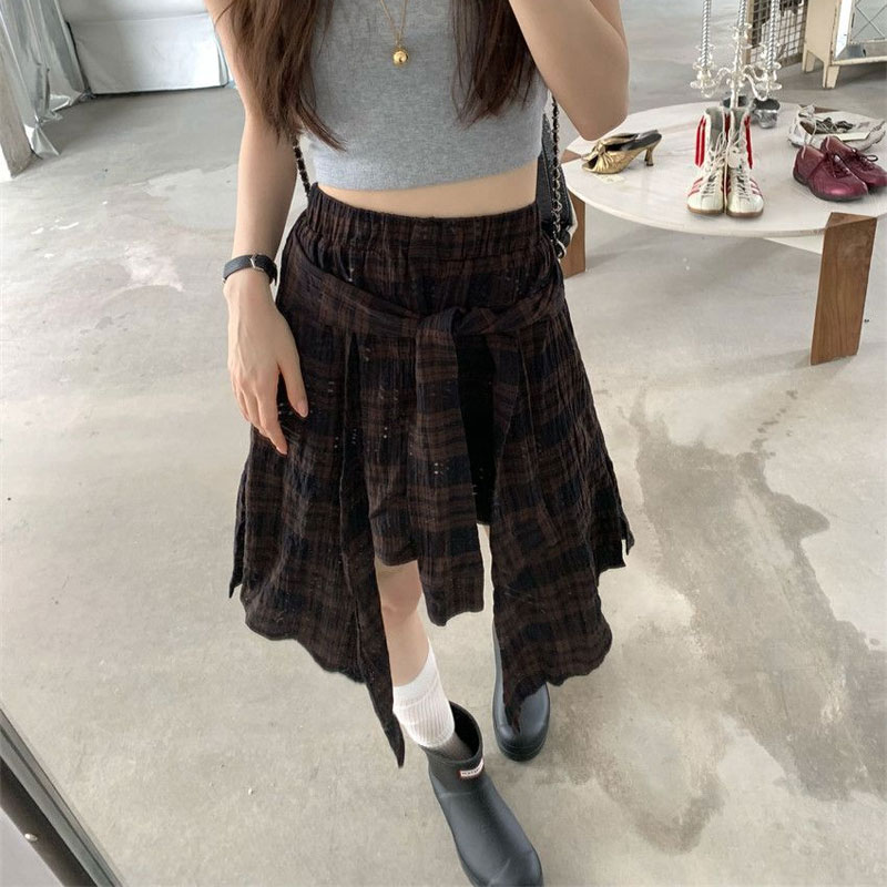Fashion Irregular Vintage Plai - Korean Street Fashion Female review and price