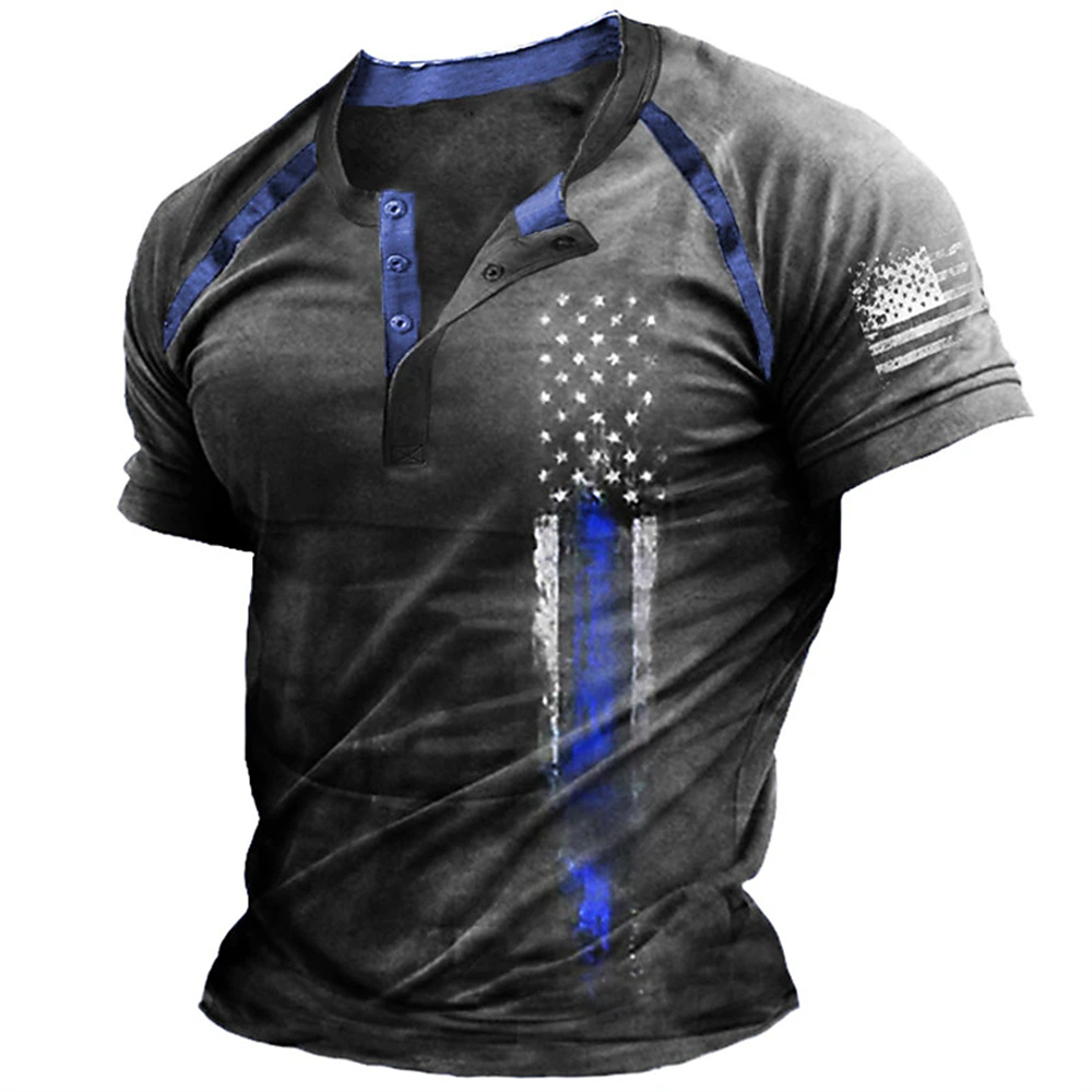 Funny 3D American Flag Print M - Street Fashion Men review and price