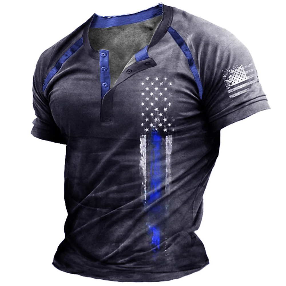 Funny 3D American Flag Print M - Street Fashion Men review and price