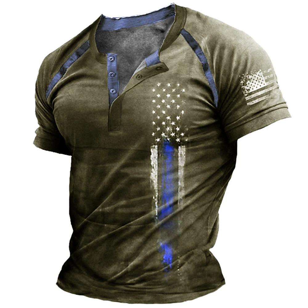 Funny 3D American Flag Print M - Street Fashion Men review and price