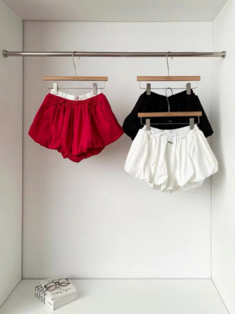 High Waist Solid Bud Shorts Lo - Korean Street Fashion Female review and price