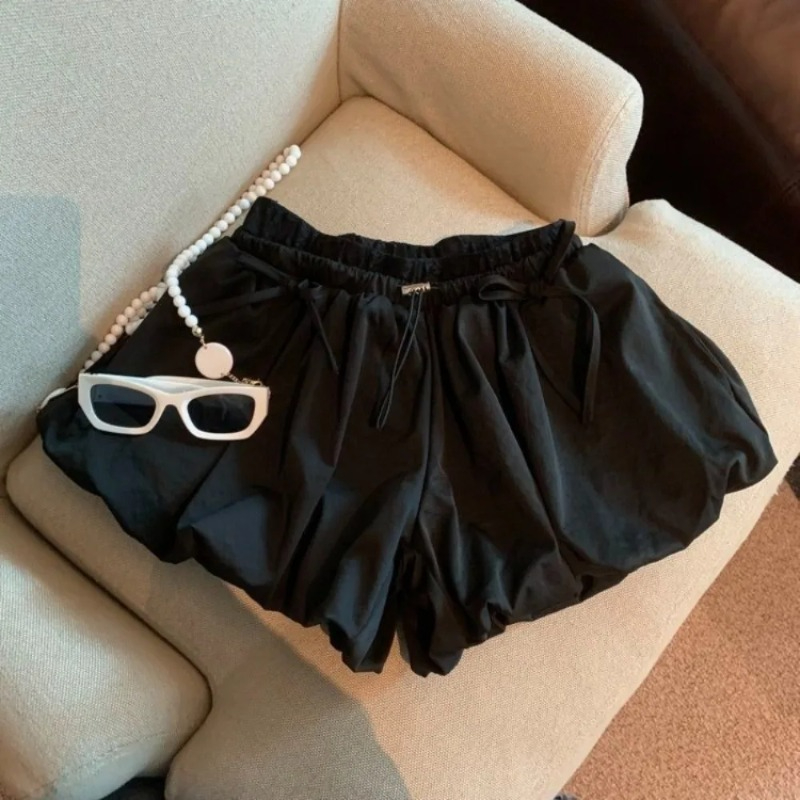 High Waist Solid Bud Shorts Lo - Korean Street Fashion Female review and price