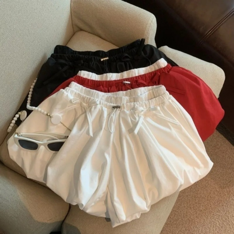 High Waist Solid Bud Shorts Lo - Korean Street Fashion Female review and price