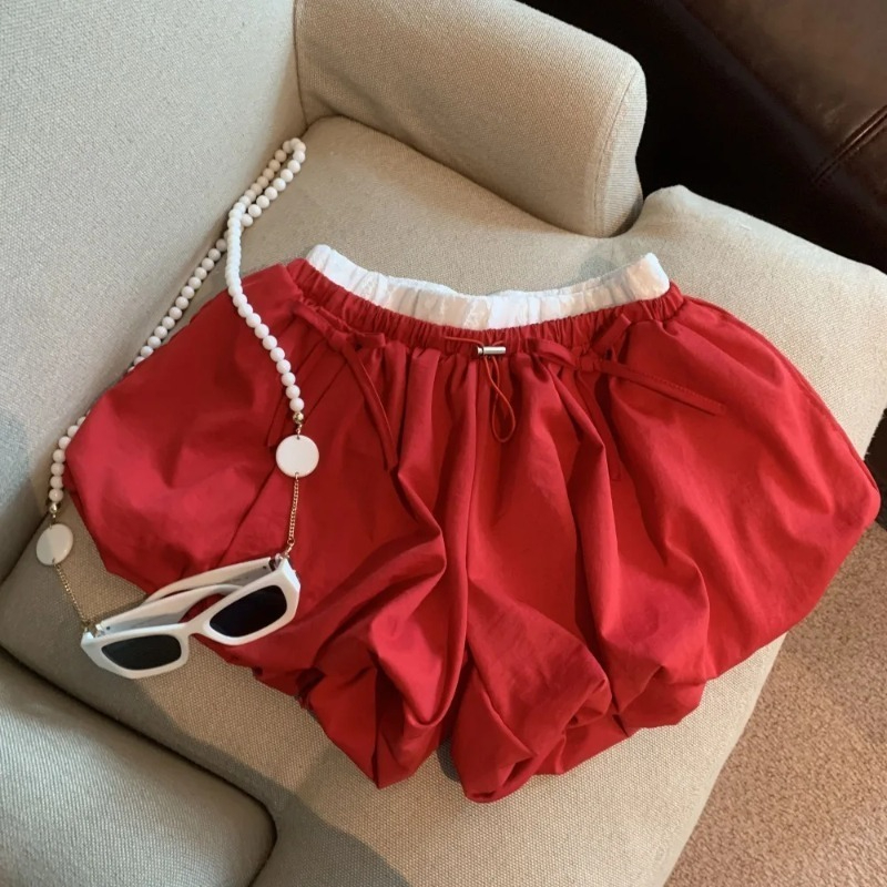 High Waist Solid Bud Shorts Lo - Korean Street Fashion Female review and price