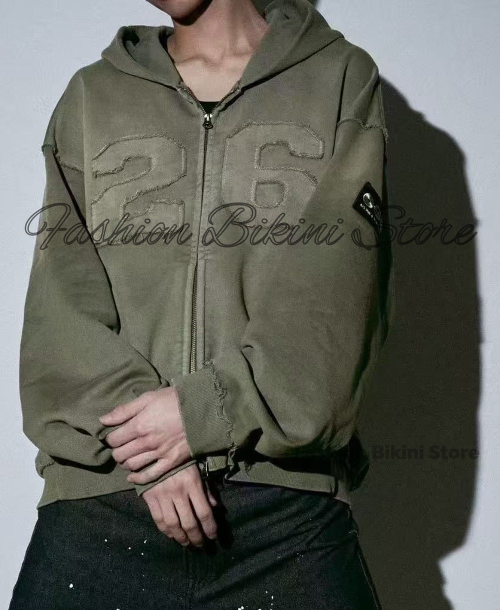 NEW Washed Grey Retro Hoodie 3 - Street Fashion Jacket review and price
