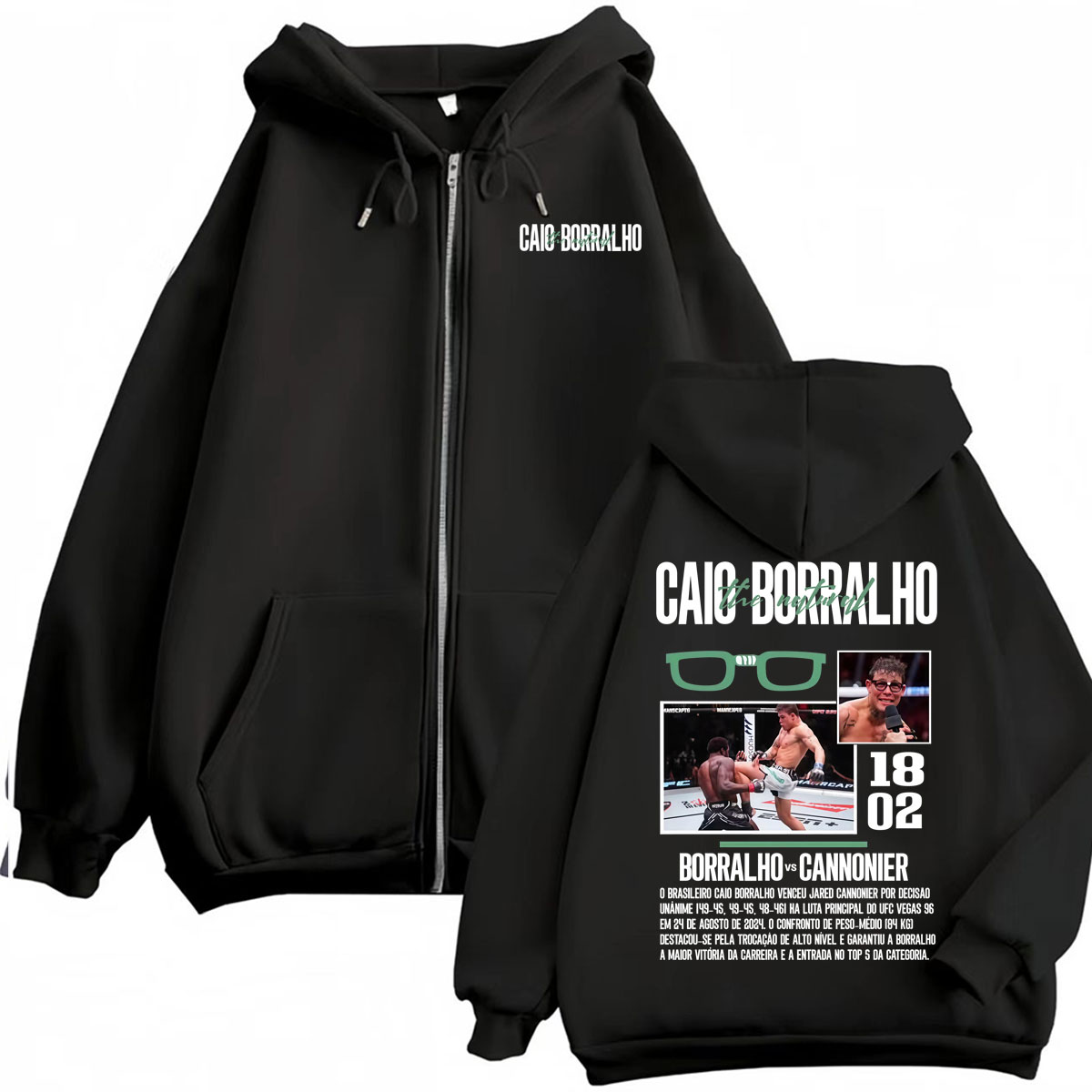 Caio Borralho VS Cannonier Zip - Street Fashion Vs High Fashion review and price