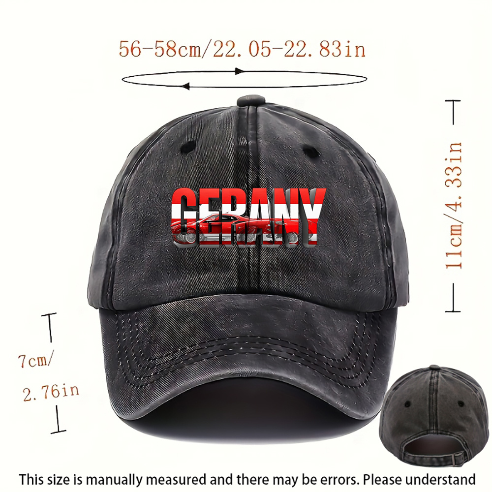 1pc Germany Style Washed Hat,  - Street Fashion Germany review and price