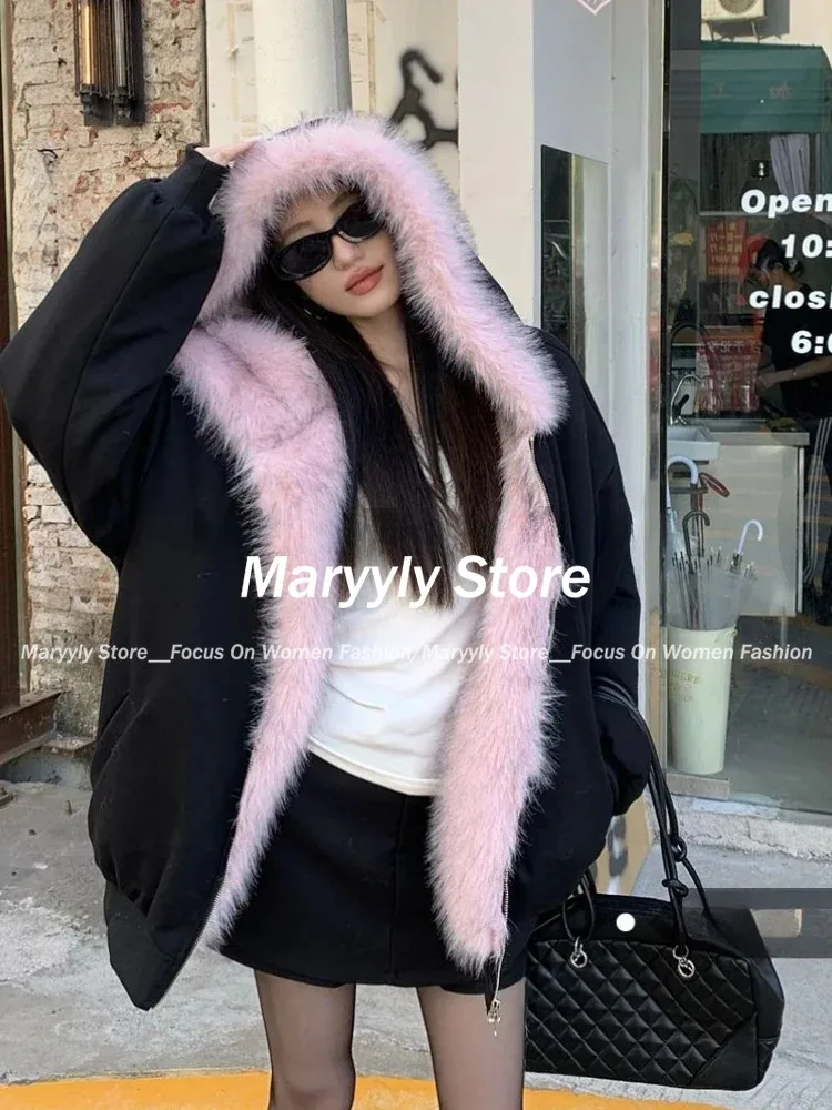 American Vintage Women's Fur P - Korean Street Fashion Female review and price