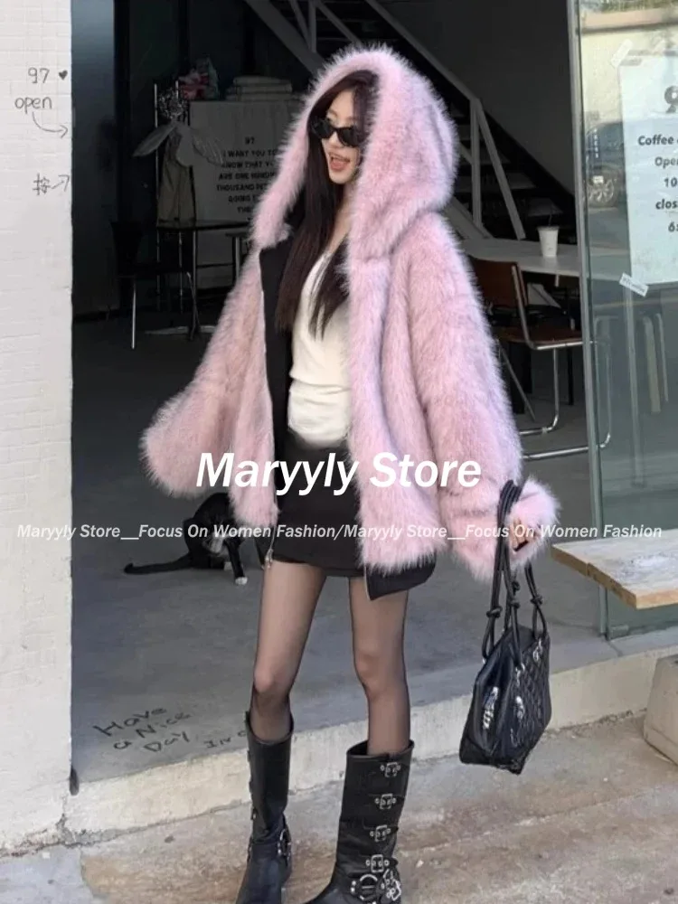 American Vintage Women's Fur P - Korean Street Fashion Female review and price