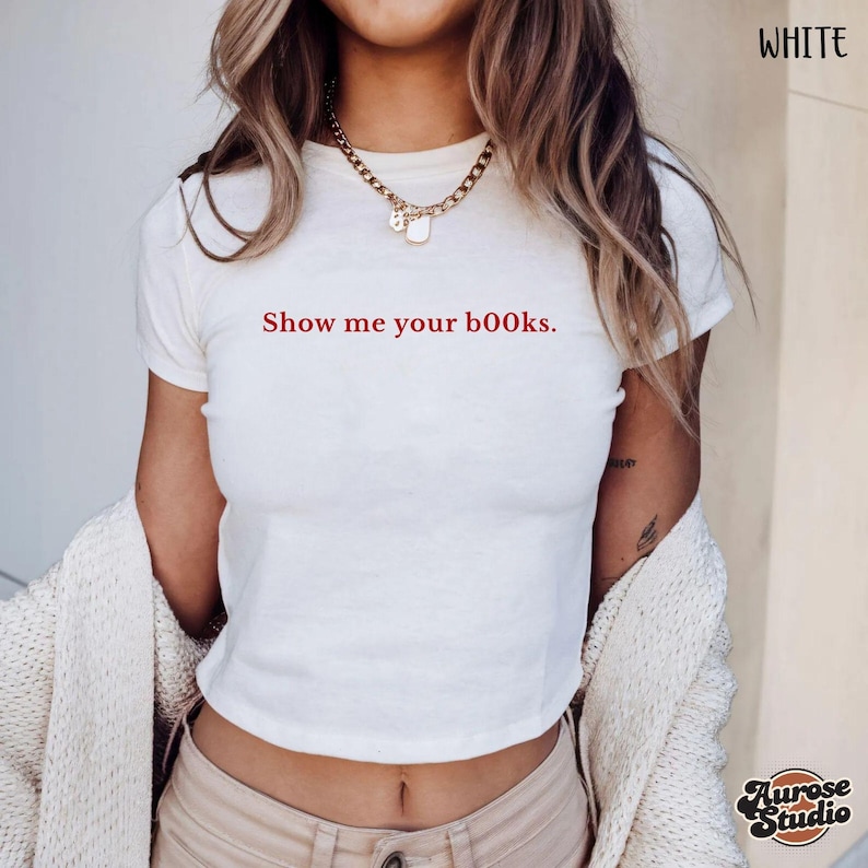 Show Me Your B00ks Letter Prin - Street Fashion Show review and price