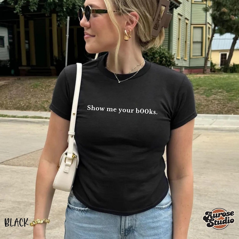 Show Me Your B00ks Letter Prin - Street Fashion Show review and price