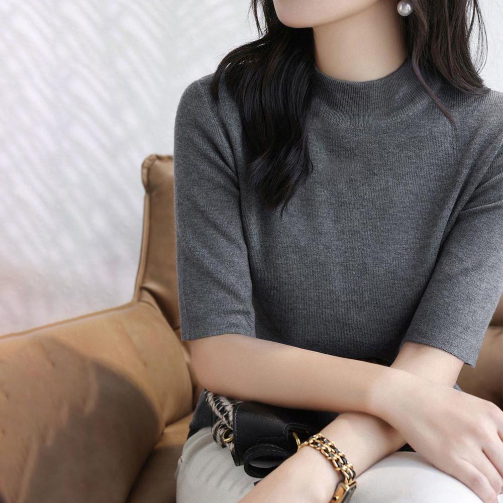 Summer Knitted Sweater Short S - Korean Street Fashion Female review and price