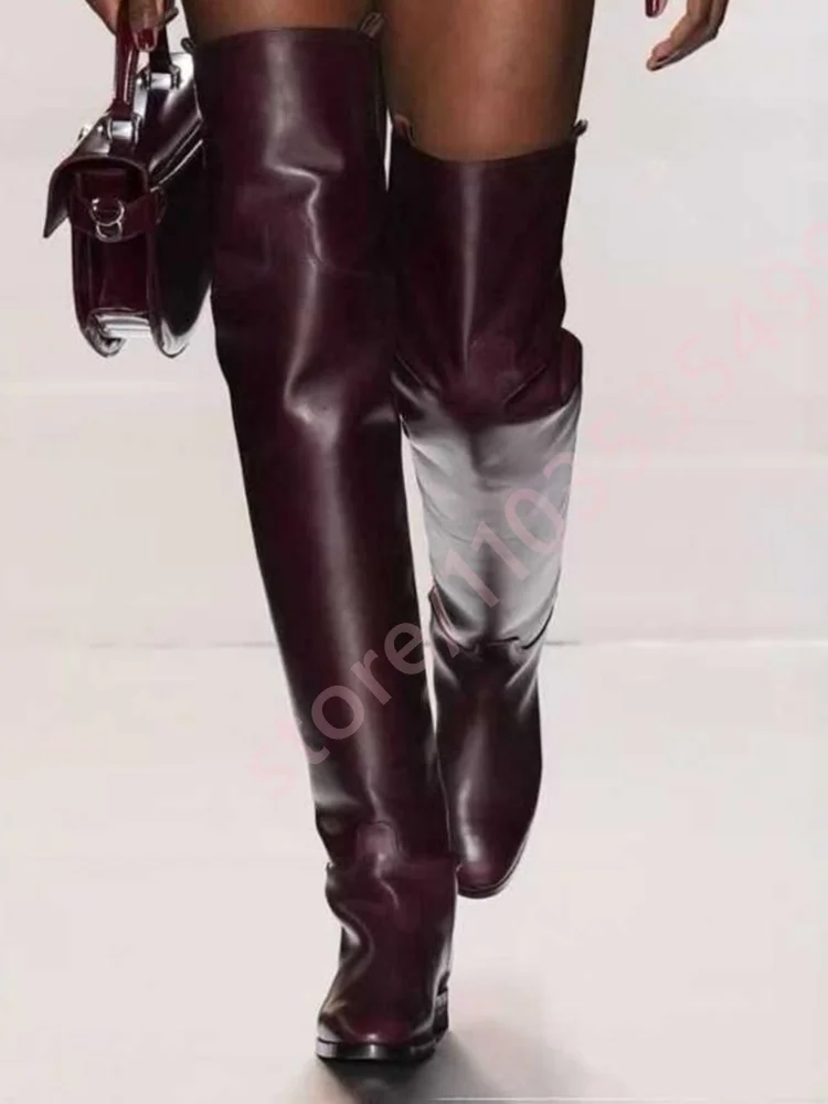 2025 Ladies Round Toe Over Kne - Street Fashion Model review and price