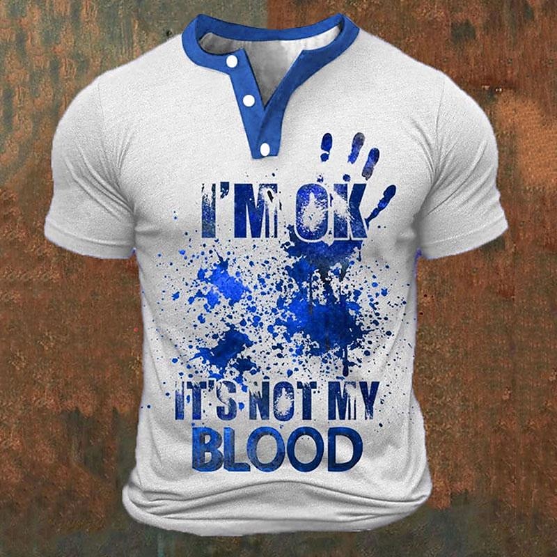 Funny 3D Letter Print Men's He - Street Summer Fashion review and price