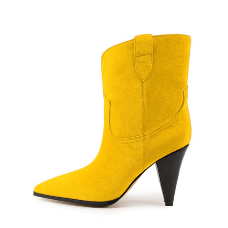 Bicolor Spike Heels Pull On Fa - Street Fashion Show review and price