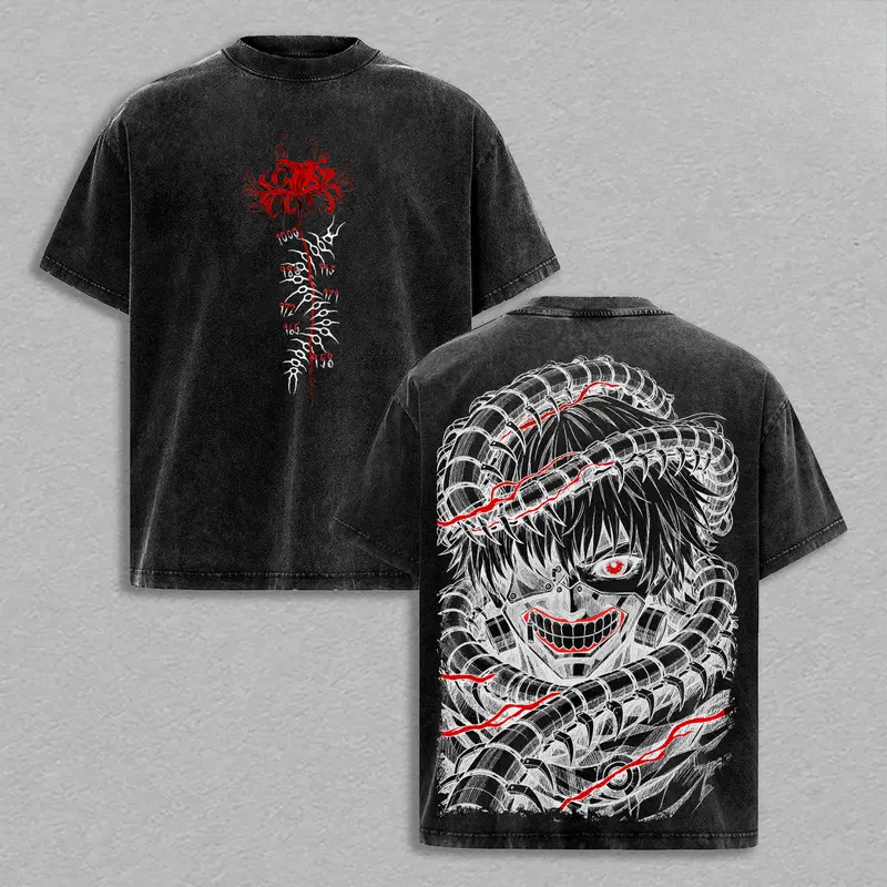 Manga Kaneki Ken Retro T Shirt - Street Fashion In Tokyo review and price